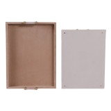 EV22093#S/2 17/20halofax Tan Suede Selenite Hardware Trays