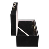 EV22094#S/2 12/14" Rayne Black Suede Boxes