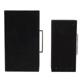EV22094#S/2 12/14" Rayne Black Suede Boxes