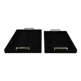 EV22095#S/2 17/20" Rayne Black Suede Trays
