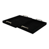 EV22095#S/2 17/20" Rayne Black Suede Trays