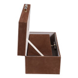 EV22096#S/2 12/14"winston Brn Suede/tigers Eye Hardware Bx