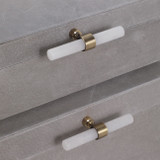 EV22100#S/2 12/14"avea Gray Suede/moonstone Hardware Boxes