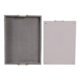 EV22101#S/2 18/20"avea Gray Suede/moonstone Hardware Trays