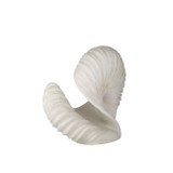 EV22160#14" Evanston Quartz Resin Shell Statuary, White