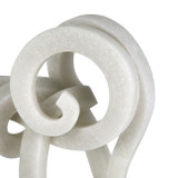 EV22163#13" Ninove Quartz Resin Elephant Statuary, White