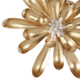EV22165#S/3 12/13/17" Hanna Gold Wall Flowers With Faux
