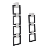 EV22172#S/2 24/32" Lovell Wall Chains, White/blk