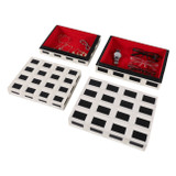 EV22185#S/2 10/12" Hulette Blk & White Boxes