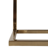 EV22178#24" Douglas Selenite Accent Table, White