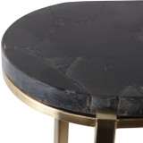 EV22232#S/2 22/24" Dewey Black Quartz Nesting Tables