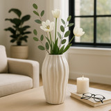 EV22222-02#14" Gila Large Cream Vase