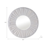 EV22237#36x36" Holbrook Carved Wood Wall Mirror