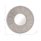 EV22238#36x36" Jerome Wood Wall Mirror