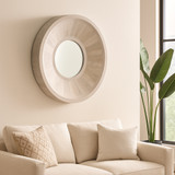 EV22238#36x36" Jerome Wood Wall Mirror