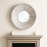 EV22238#36x36" Jerome Wood Wall Mirror