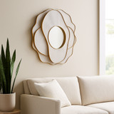 EV22239#39x39" Kearny Layered Wood Wall Mirror