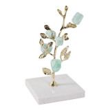 EV22250-01#Peoria Small Green Flourite Stone Tree Statuary