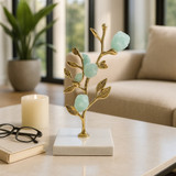 EV22250-01#Peoria Small Green Flourite Stone Tree Statuary