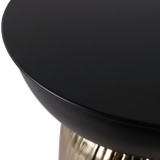 EV22268#18" Tusayan Black And Gold Accent Table