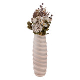 EV22272-01#12" Westerly Small Carved Glass Vase, Ivory