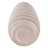 EV22272-03#17" Westerly Large Carved Glass Vase, Ivory