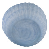 EV22274-01#12" Warwick Small Blue Carved Glass Vase