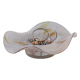 EV22278#9" Scinder Amber Glass Bowl
