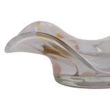 EV22278#9" Scinder Amber Glass Bowl