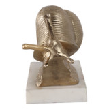 EV22248#10" Amelia Snail Statuary, Gold