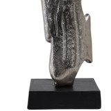 EV22282-01#26" Bedford Small Silver Wood Post Statuary