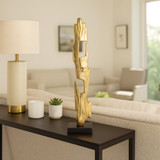 EV22282-03#26" Bedford Small Gold Wood Post Statuary