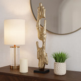 EV22282-04#32" Bedford Large Gold Wood Post Statuary