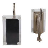 EV22288#S/2 13" Clarke Butterfly Bookends, Gold