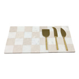 EV22365#15" Ramah Marble Cheese Set With Gift Box