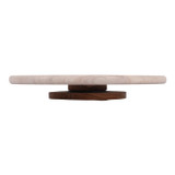 EV22366#Gedor Small Marble Lazy Susan Tray