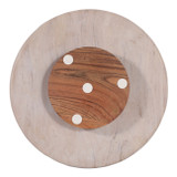 EV22366#Gedor Small Marble Lazy Susan Tray