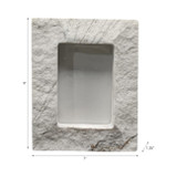 EV22373#4x6 Gilgal Marble Photo Frame With Gift Box
