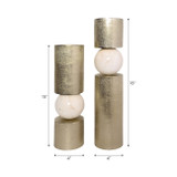 EV22518#S/2 15/18' Anoka Gold Candle Holders