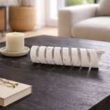 EV22717#18" Louvine Carved Marble Spiral Statuary