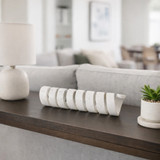 EV22717#18" Louvine Carved Marble Spiral Statuary