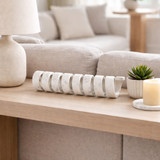 EV22717#18" Louvine Carved Marble Spiral Statuary