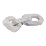 EV22719#14" Louvine Carved Marble Chain Object