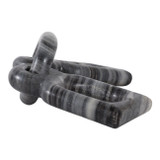 EV22722#16" Rennalt Carved Marble Chain Object