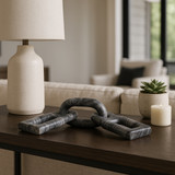 EV22722#16" Rennalt Carved Marble Chain Object