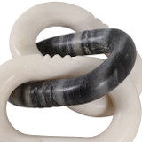 EV22724#12" Finno Carved Marble Chain Object