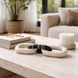 EV22724#12" Finno Carved Marble Chain Object