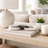 EV22724#12" Finno Carved Marble Chain Object