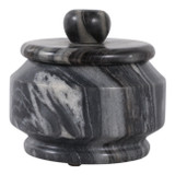EV22729-01#5" Rennalt Small Carved Marble Jar