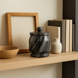 EV22729-02#6" Rennalt Large Carved Marble Jar